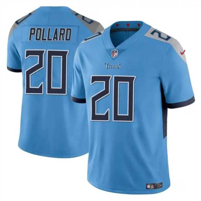 Men & Women & Youth Tennessee Titans #20 Tony Pollard Blue Vapor Limited Football Stitched Jersey,We sell and wholesale Men & Women & Youth Tennessee Titans #20 Tony Pollard Blue Vapor Limited Football Stitched Jersey on line form chian!